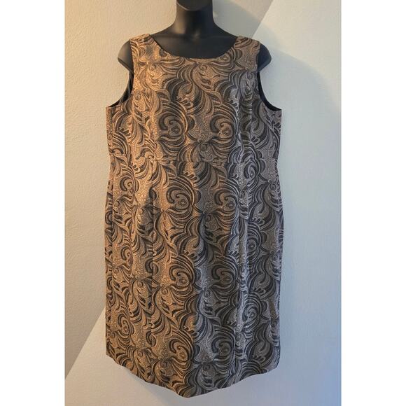 Kasper brocade sheath dress 24W - Picture 1 of 9